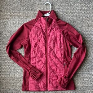 Women's Quilted Jacket - Burgundy